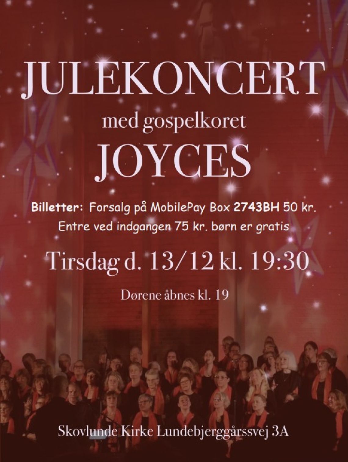 Gospelkoret Joyces synger Julekoncert 2022