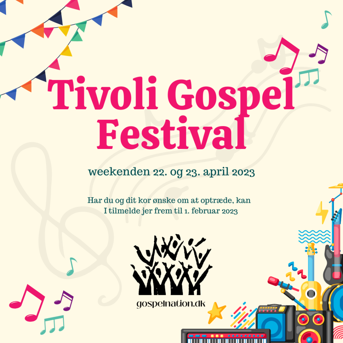 Synge på Orangeriet ved Tivoli Gospel Festival Event