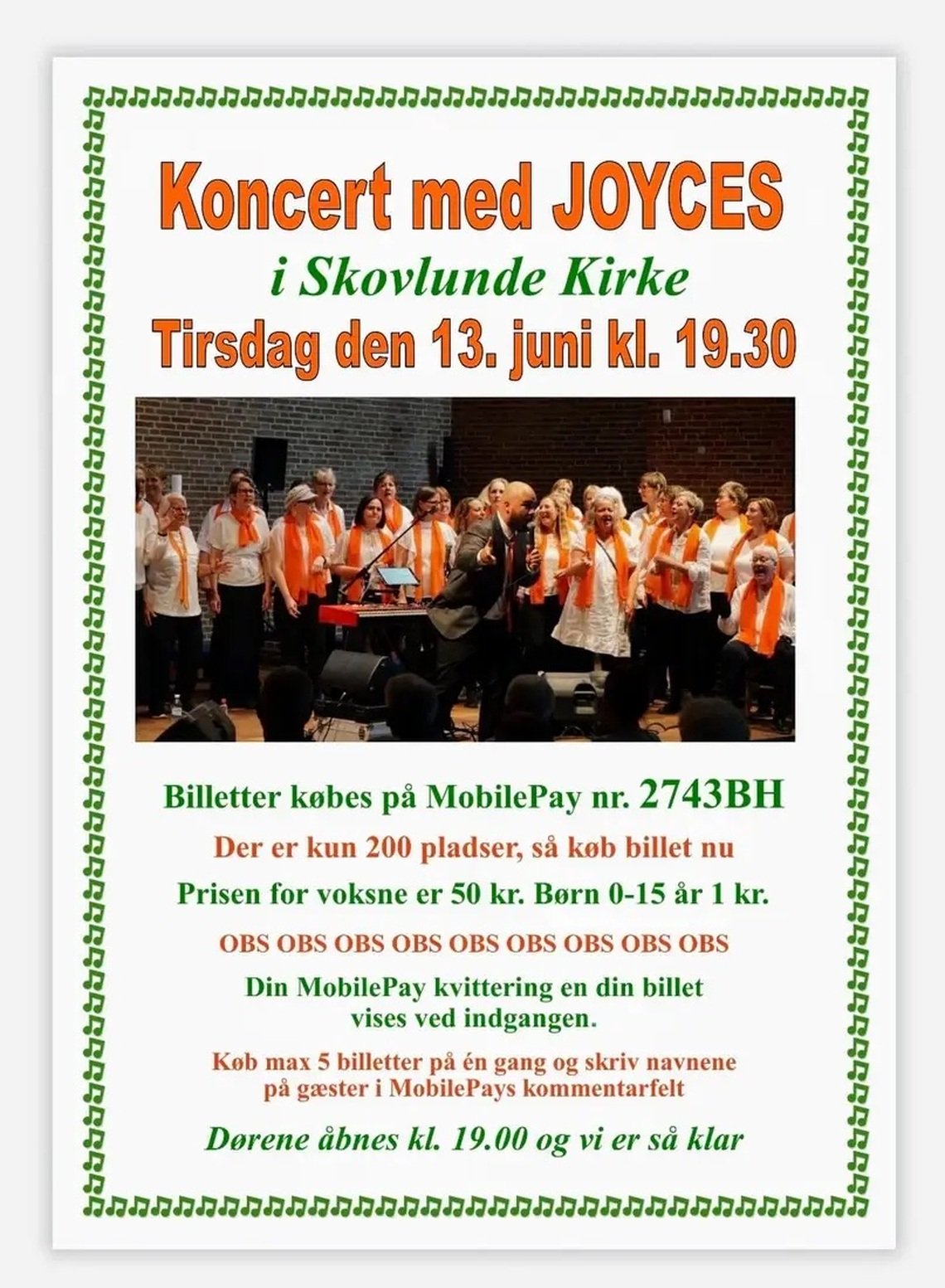 Sommerkoncert med Gospelkoret Joyces