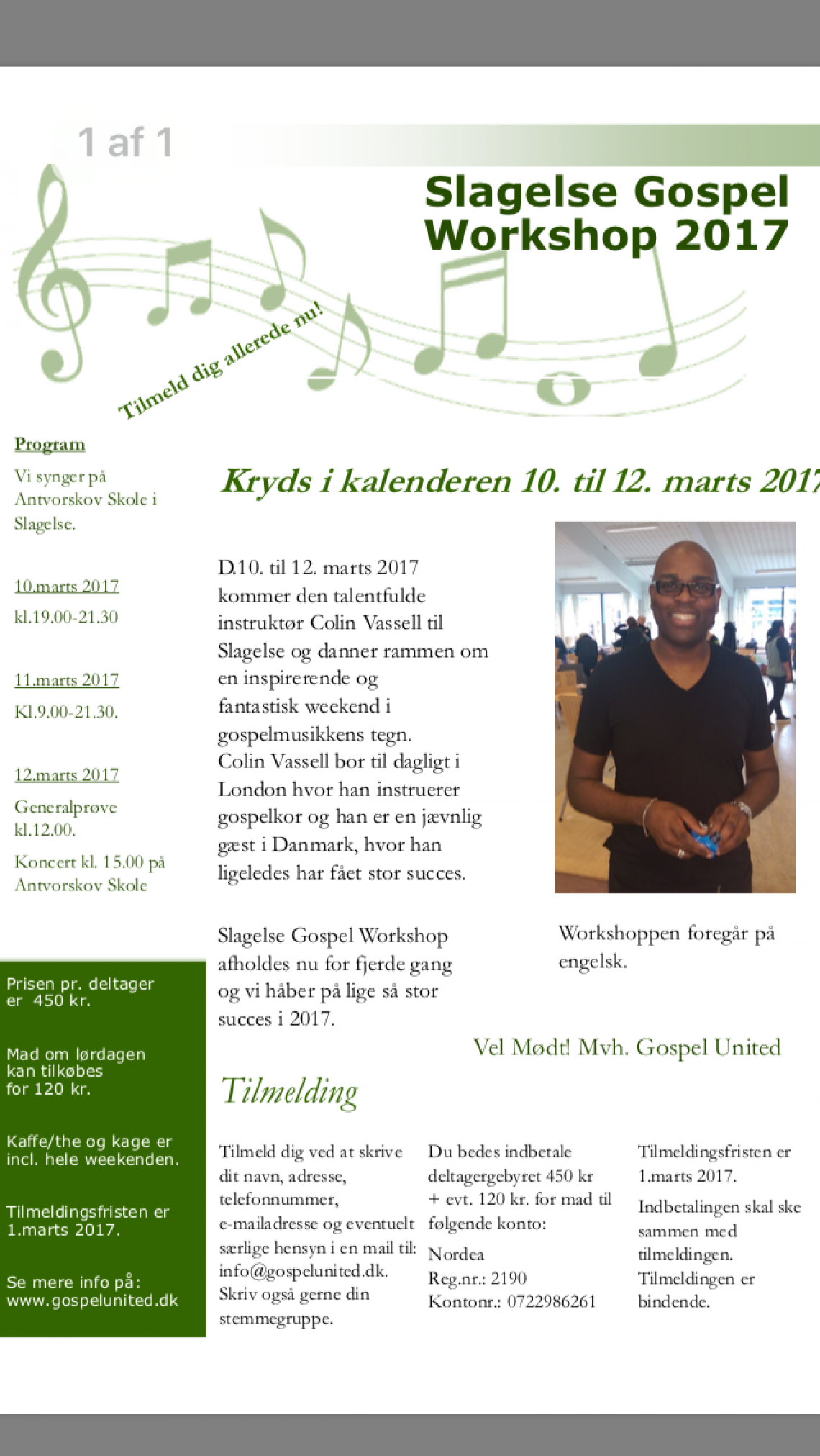 Slagelse Gospel Workshop 2017