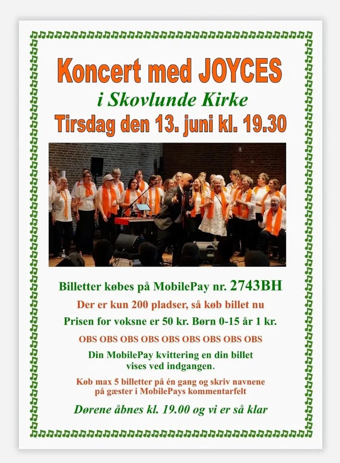 Sommerkoncert med Gospelkoret Joyces