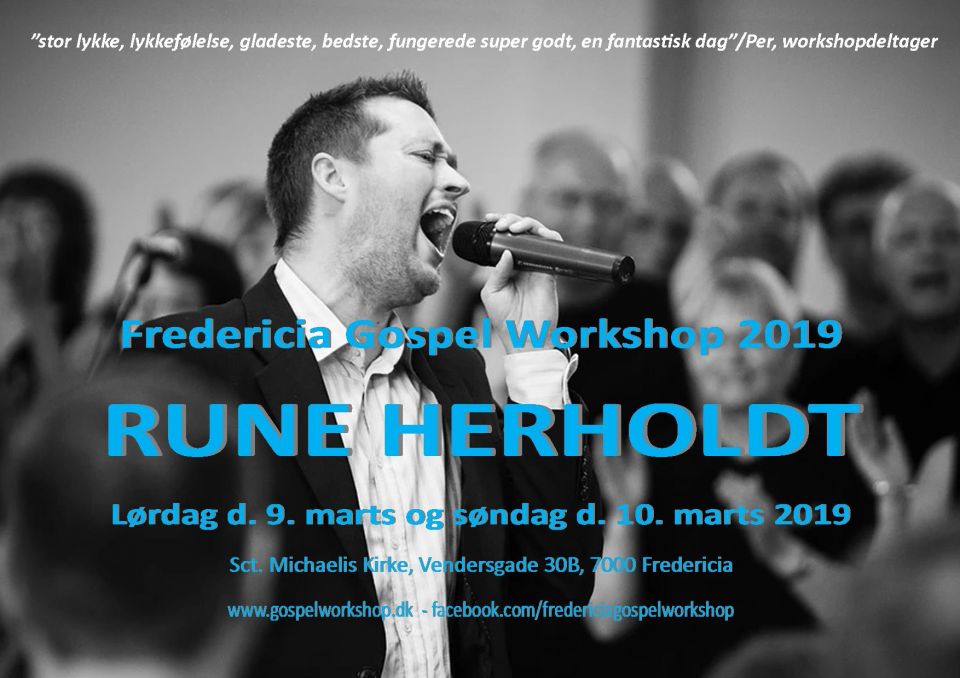 Rune Herholdt og gospelworkshop i Fredericia